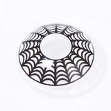 Halloween Spider Web White Colored Contact Lenses