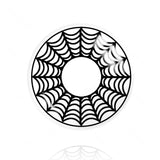 Halloween Spider Web White Colored Contact Lenses