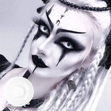 Halloween White block Colored Contact Lenses