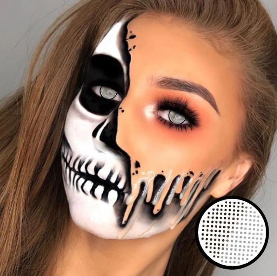 Halloween White manson mesh Colored Contact Lenses