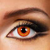 Halloween WOLF EYES Red Colored Contact Lenses