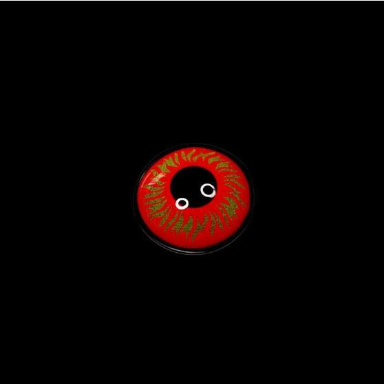 Halloween WOLF EYES Red Colored Contact Lenses