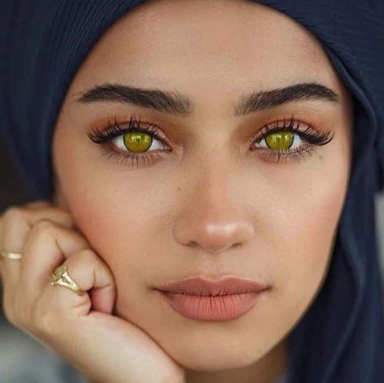 Halloween Yellow mesh Colored Contact Lenses