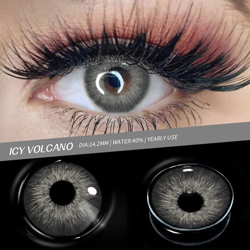 Amazonia Icy Volcano Gray Colored Contact Lenses