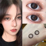 Little Black Soya Bean Prescription Colored Contact Lenses