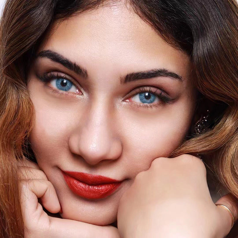 Love Story Martini Blue Colored Contact Lenses