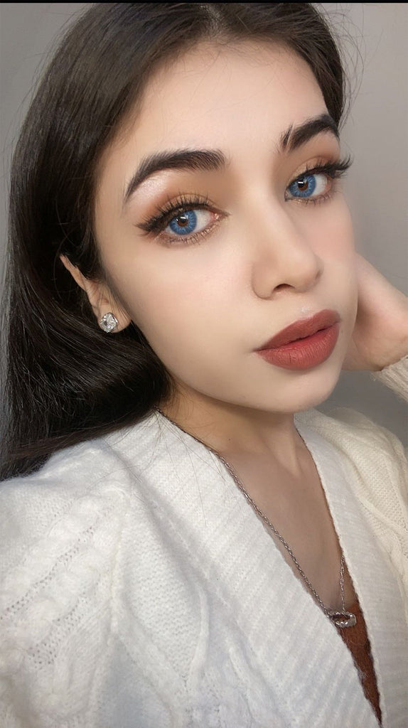 Love Story Martini Blue Colored Contact Lenses