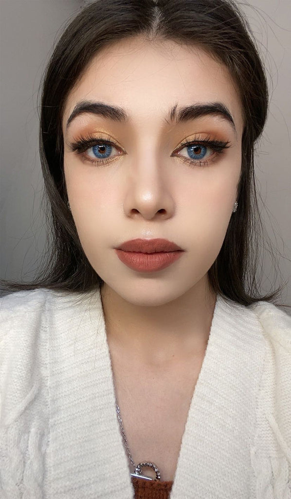 Love Story Martini Blue Colored Contact Lenses