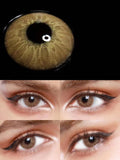 Love Story Pea Brown Colored Contact Lenses