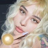 Love Story Pea Brown Colored Contact Lenses