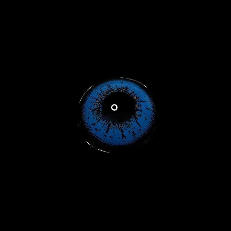 Love Words Blue Colored Contact Lenses