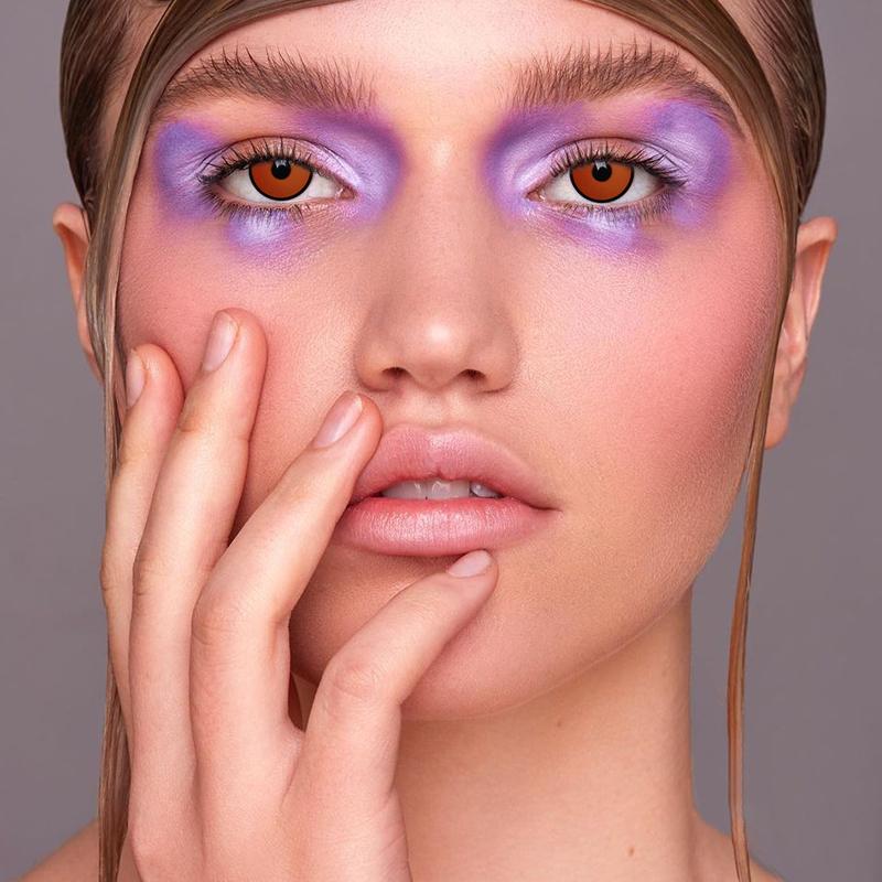 Halloween Maple Red Colored Contact Lenses