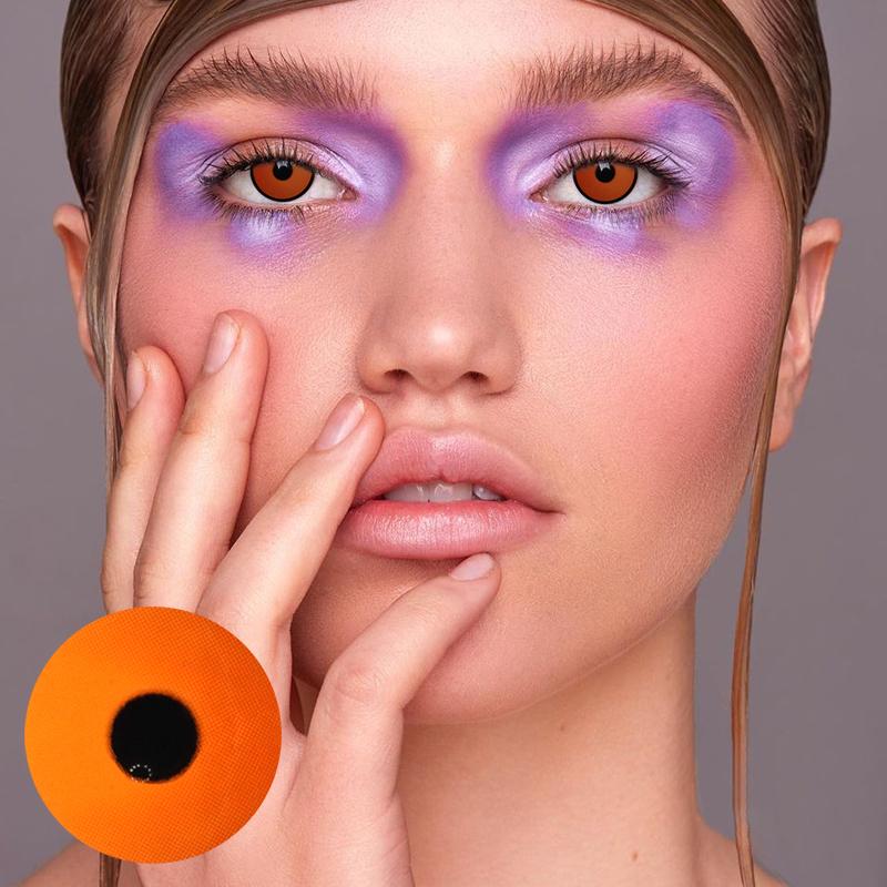 Halloween Maple Red Colored Contact Lenses