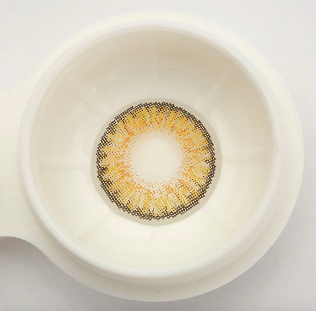 New 3-Tone Hazel Brown Prescription Colored Contact Lenses