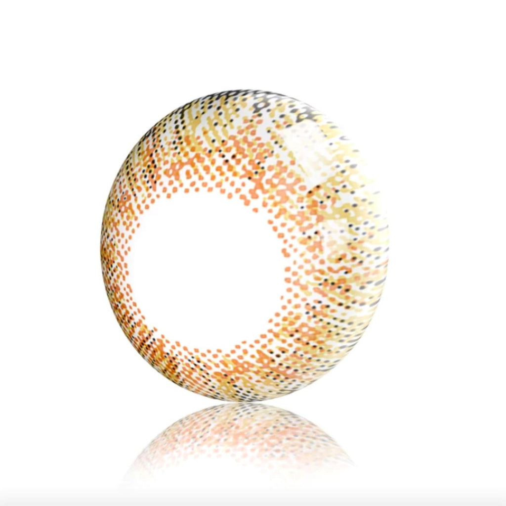 New 3-Tone Hazel Brown Prescription Colored Contact Lenses