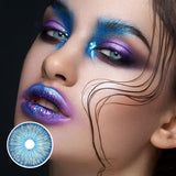 New York Blue Prescription  Colored Contact Lenses