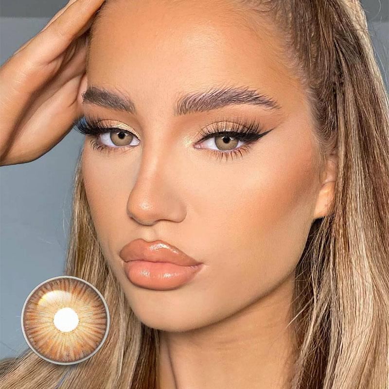 New York Brown Prescription   Colored Contact Lenses