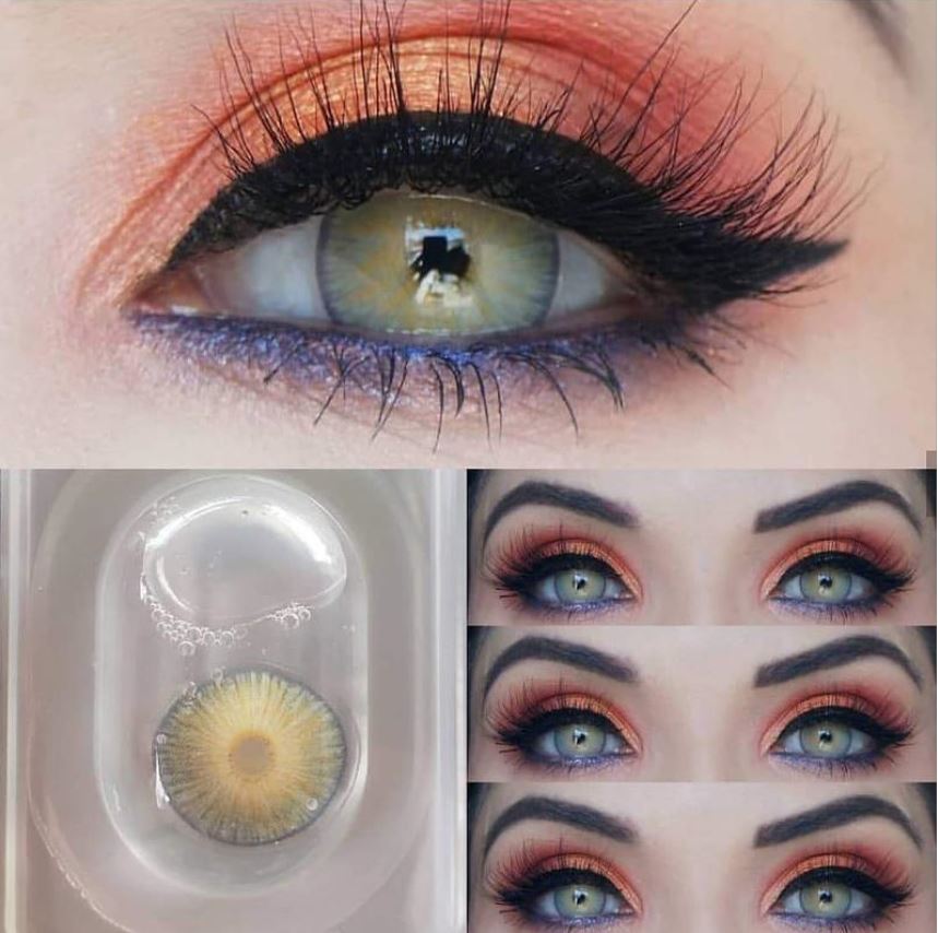 New York GRAY Prescription  Colored Contact Lenses