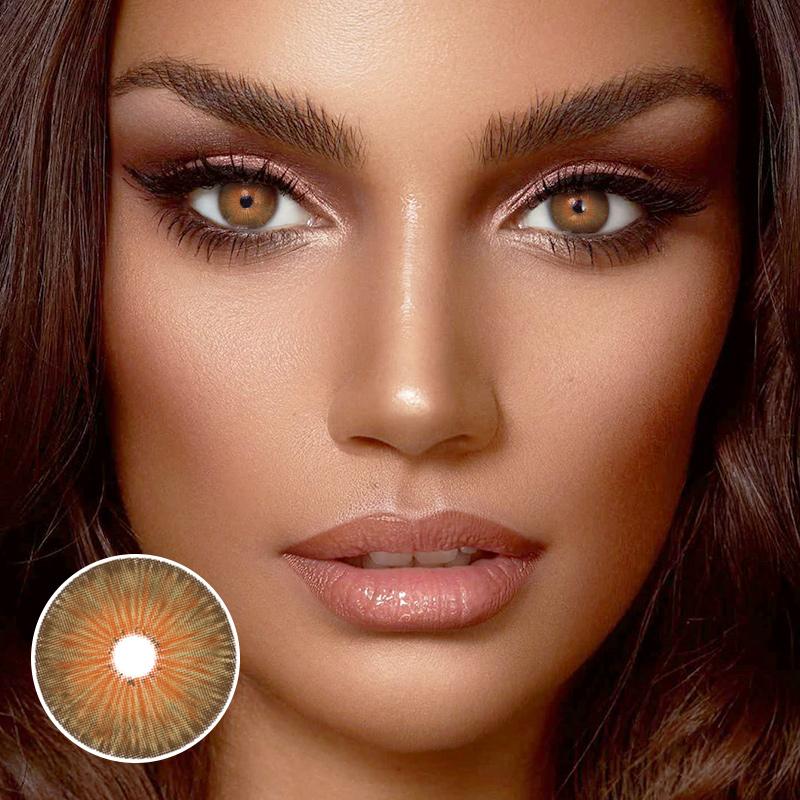 New York N Hazel  Prescription  Colored Contact Lenses