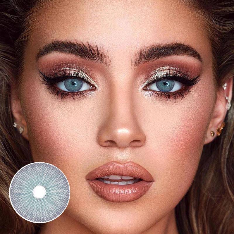 New York N Jade Blue  Prescription  Colored Contact Lenses
