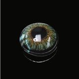 Three Tone 3 Tone Green Prescription Colored Contact Lenses