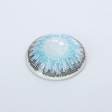 Three Tone Brilliant Blue Prescription Colored Contact Lenses