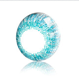 Three Tone Brilliant Blue Prescription Colored Contact Lenses