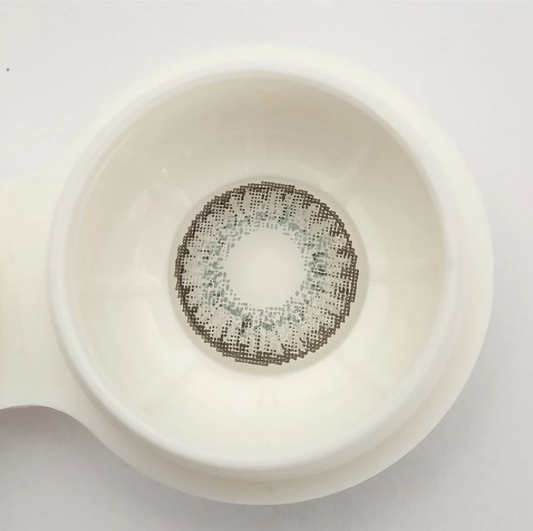 Three Tone CRYSTAL GRAY Prescription Colored Contact Lenses