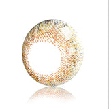 Three Tone Hazel Brown Prescription Colored Contact Lenses