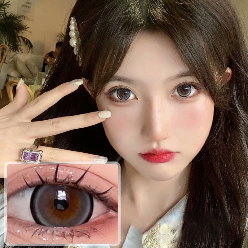 Pearl Brown Prescription Colored Contact Lenses