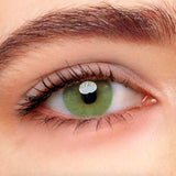 Polar Light Yellow green Prescription Colored Contact Lenses