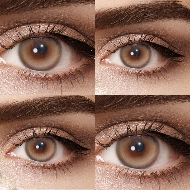 Romantic Brown Prescription Colored Contact Lenses