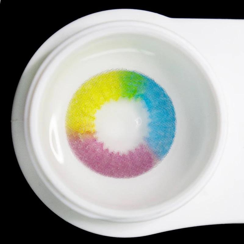 Halloween Rainbow Multi Rainbow Colored Contact Lenses