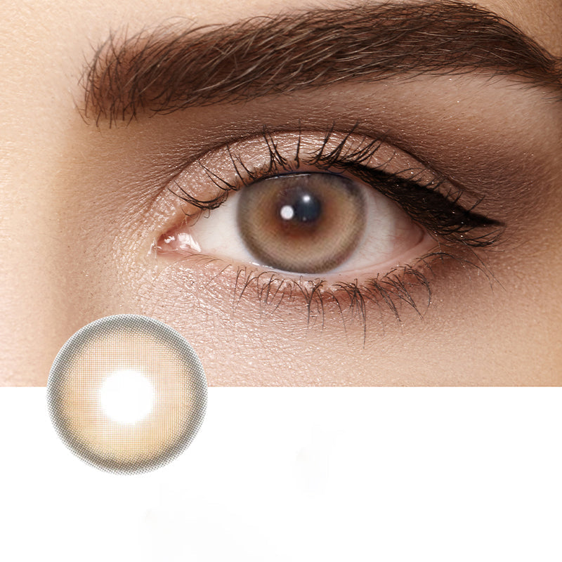 Romantic Brown Prescription Colored Contact Lenses