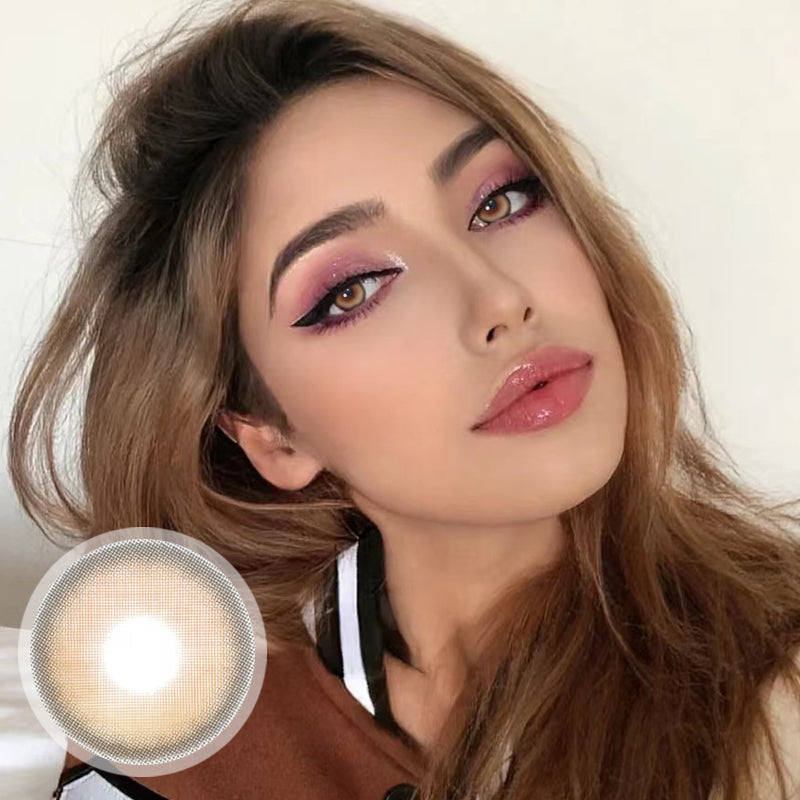 Romantic Brown Prescription Colored Contact Lenses