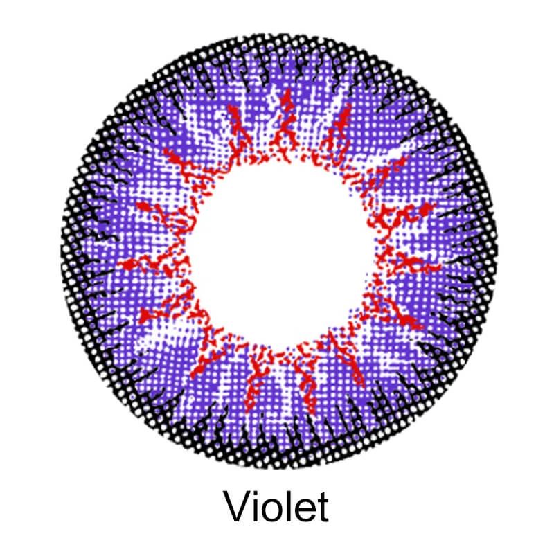Vega Violet Purple Colored Contact Lenses